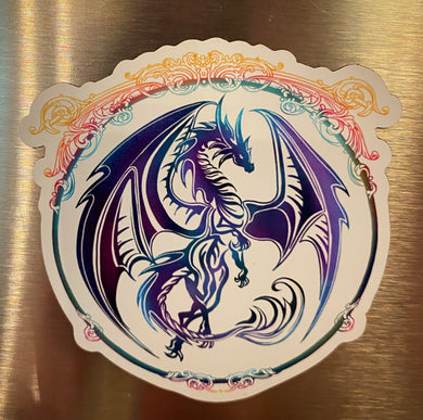 Bella Enchanted Dragon Logo Magnet- 3.25