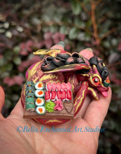 Load image into Gallery viewer, 48 hour Auction-Passions Fire Primordial- curled blep with Sushi Board