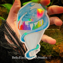 Load image into Gallery viewer, Snowball Dragon-Holo flash 4” vinyl sticker