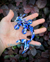 Load image into Gallery viewer, A koi Mermaid Minkin-doe eyes-blue/purple/black