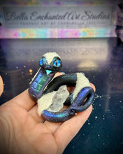 Load image into Gallery viewer, A Black Ice Wyrm-with icy quartz-Blind Bag /random pick
