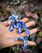 Load image into Gallery viewer, A koi Mermaid Minkin-doe eyes-blue/purple/black