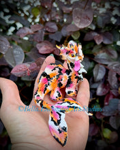 Load image into Gallery viewer, A koi Mermaid Minkin-derpy/ magenta/orange/black