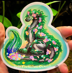 Stone and Moss Nature Dragon-4” vinyl sticker