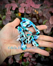 Load image into Gallery viewer, A koi Mermaid Minkin-blep -blue/aqua/black