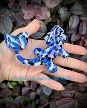Load image into Gallery viewer, A koi Mermaid Minkin-doe eyes-blue/purple/black