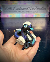 Load image into Gallery viewer, A Black Ice Wyrm-with icy quartz-Blind Bag /random pick