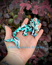 Load image into Gallery viewer, A koi Mermaid Minkin-wicked -blue/aqua/black