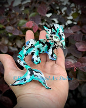 Load image into Gallery viewer, A koi Mermaid Minkin-wicked -blue/aqua/black