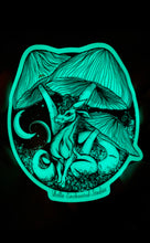 Load image into Gallery viewer, Mycena Chlorophus Glow in The Dark 4&quot; Vinyl Sticker