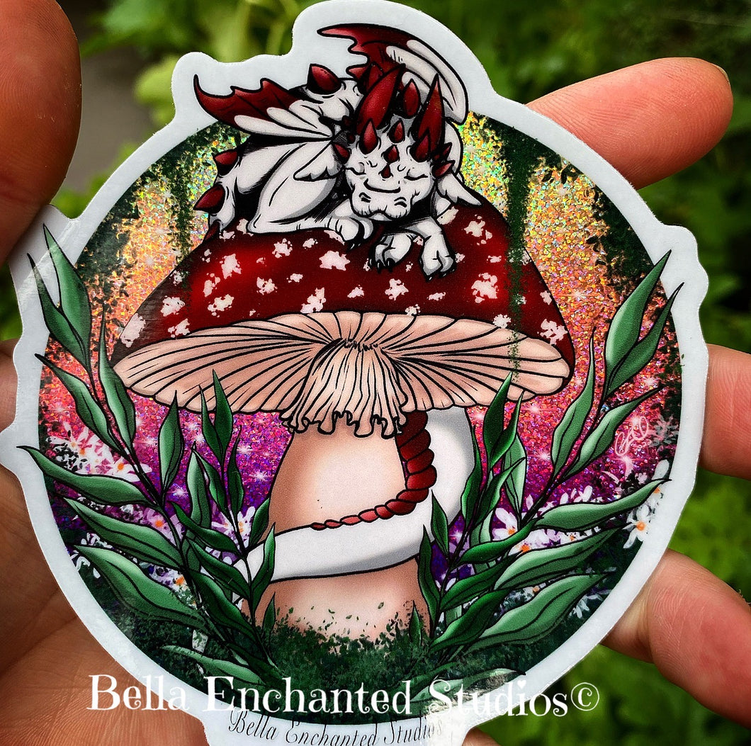 Holo Flake-Sleeping Amanita Mushkin-4